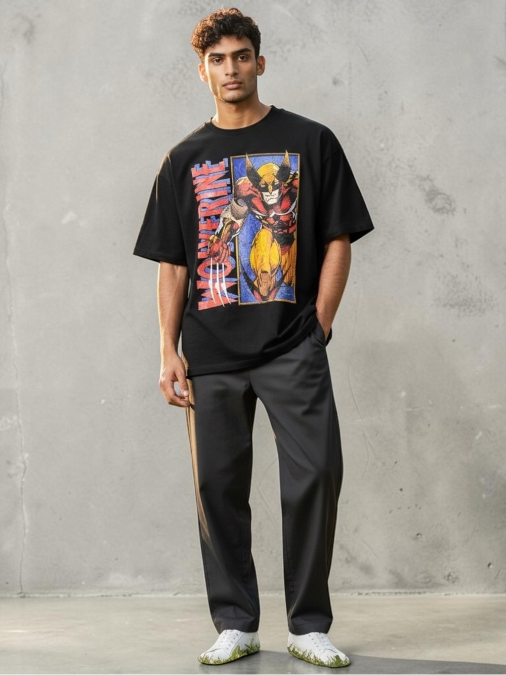 Marvel Wolverine Graphic T Shirt Mens XL Black Comic Superhero Tee X-Men